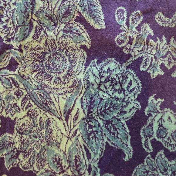 Peruvian Connection Long Knit Sweater Skirt floral pencil sz M Pima Cotton - Picture 4 of 10